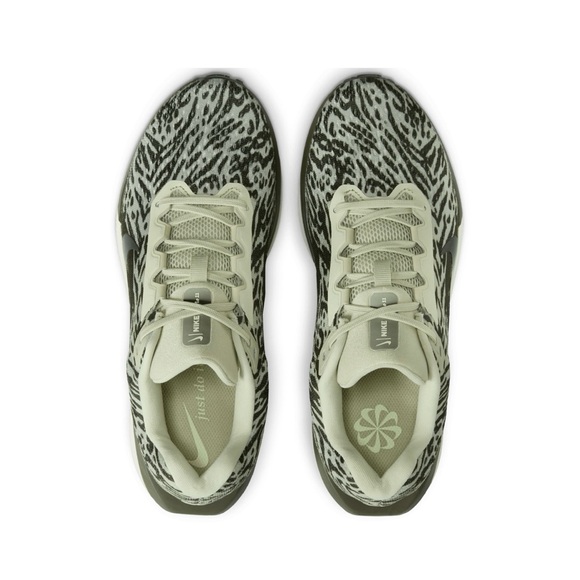 Women’s Nike Winflo 11 Road Running Shoes, Olive Aura Animal Print, 10 NEW - Picture 3 of 7